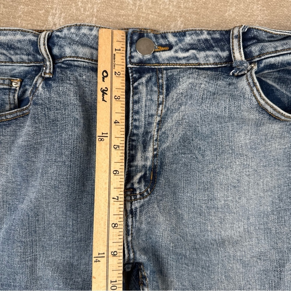 Cooper 9 Blue Wings Denim Size 38 / Blue Jeans with Star Patches - Picture 6 of 13